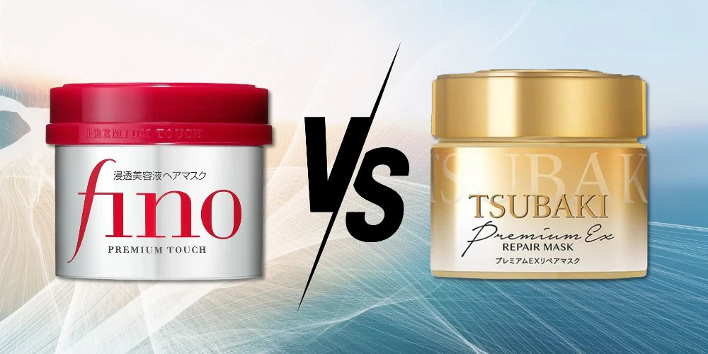 'Shiseido Fino Haarmasker Behandeling vs. Tsubaki Premium Ex Intensiev