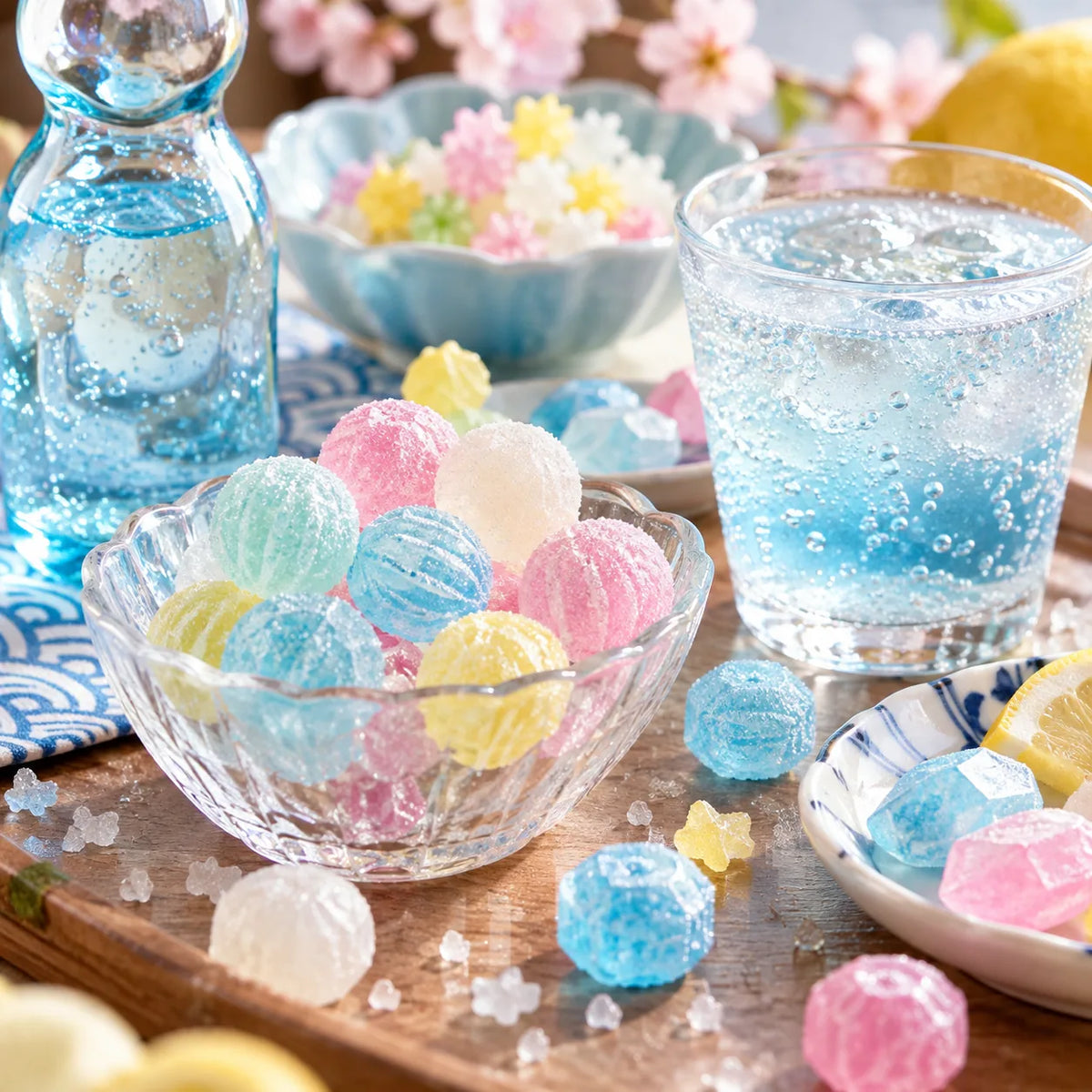 Japanese soda candy and ramune editorial hero