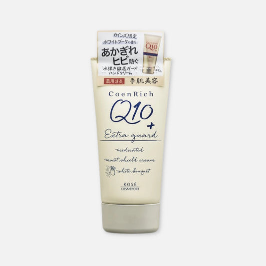 Kose Coenrich Q10+ Extra Guard (White Bouquet) Hand Cream 80g - Buy Me Japan
