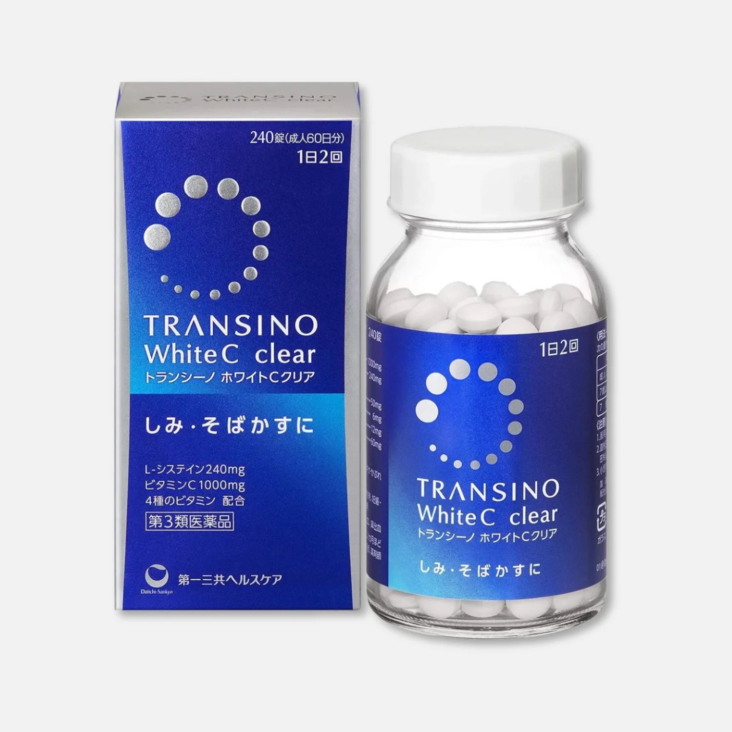 Transino White C Clear Whitening Supplement (60/120/240 Tablets) - Buy Me Japan
