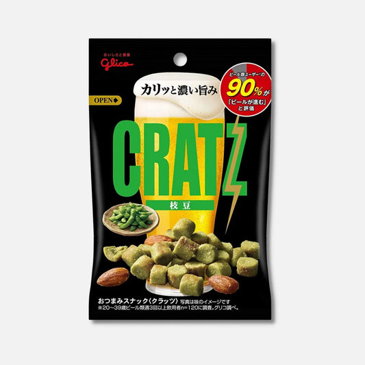 Glico Cratz Salted Peas & Almond 42g - Buy Me Japan