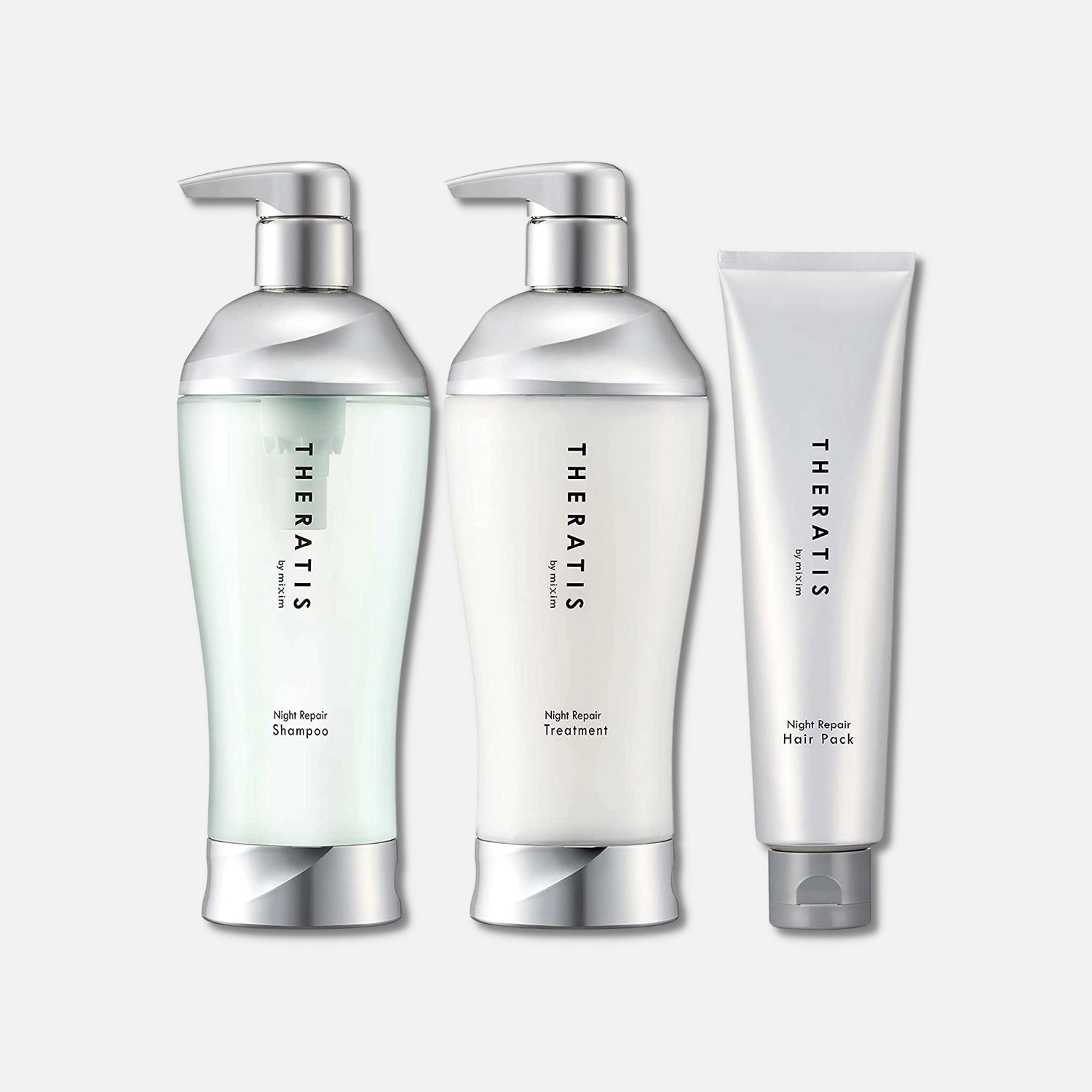 Theratis Night Repair Shampoo, Treatment & Hair Mask Set 435mlx2 + 130g - Buy Me Japan