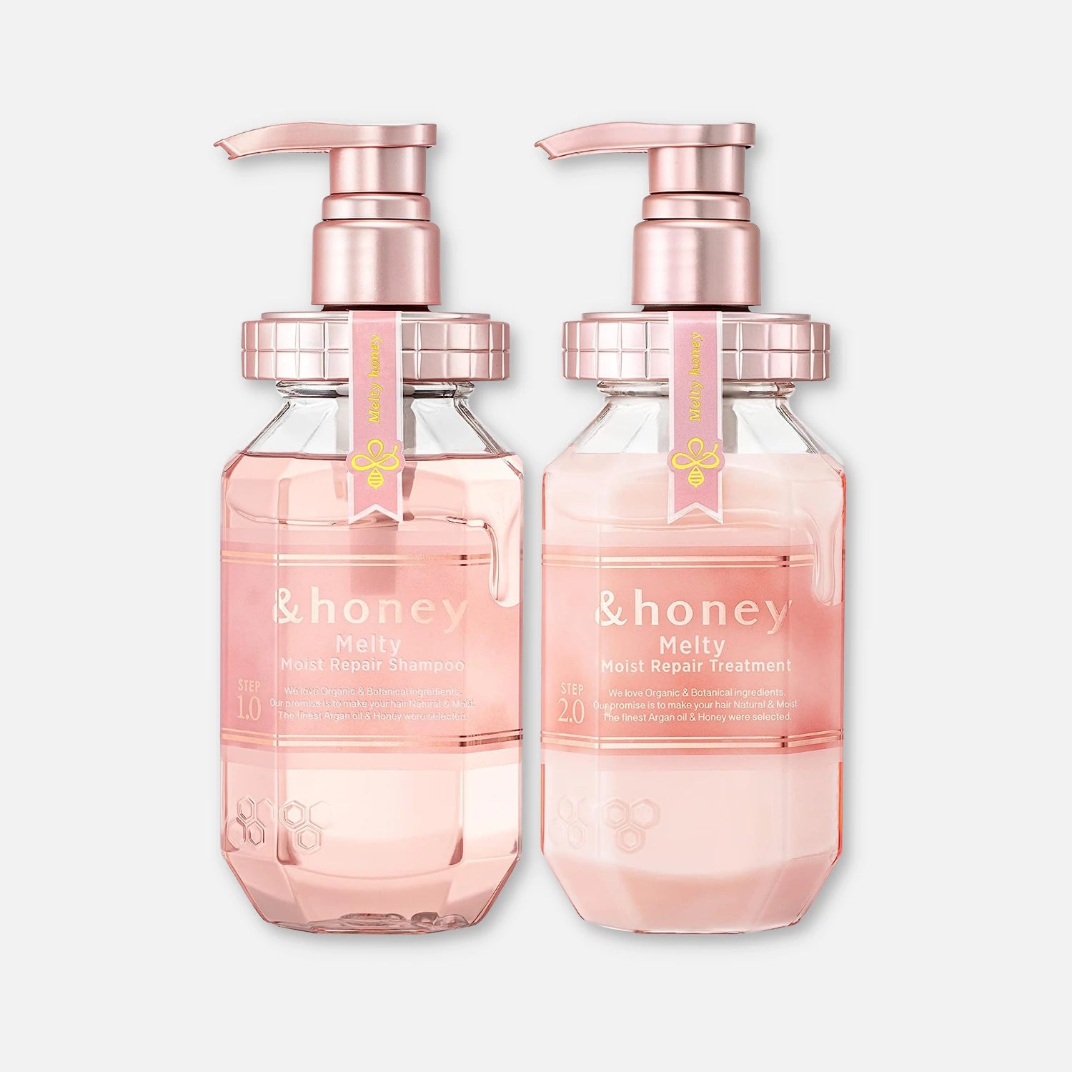 & Honey Melty Moist Repair Shampoo & Treatment Set 440ml Each - Buy Me Japan