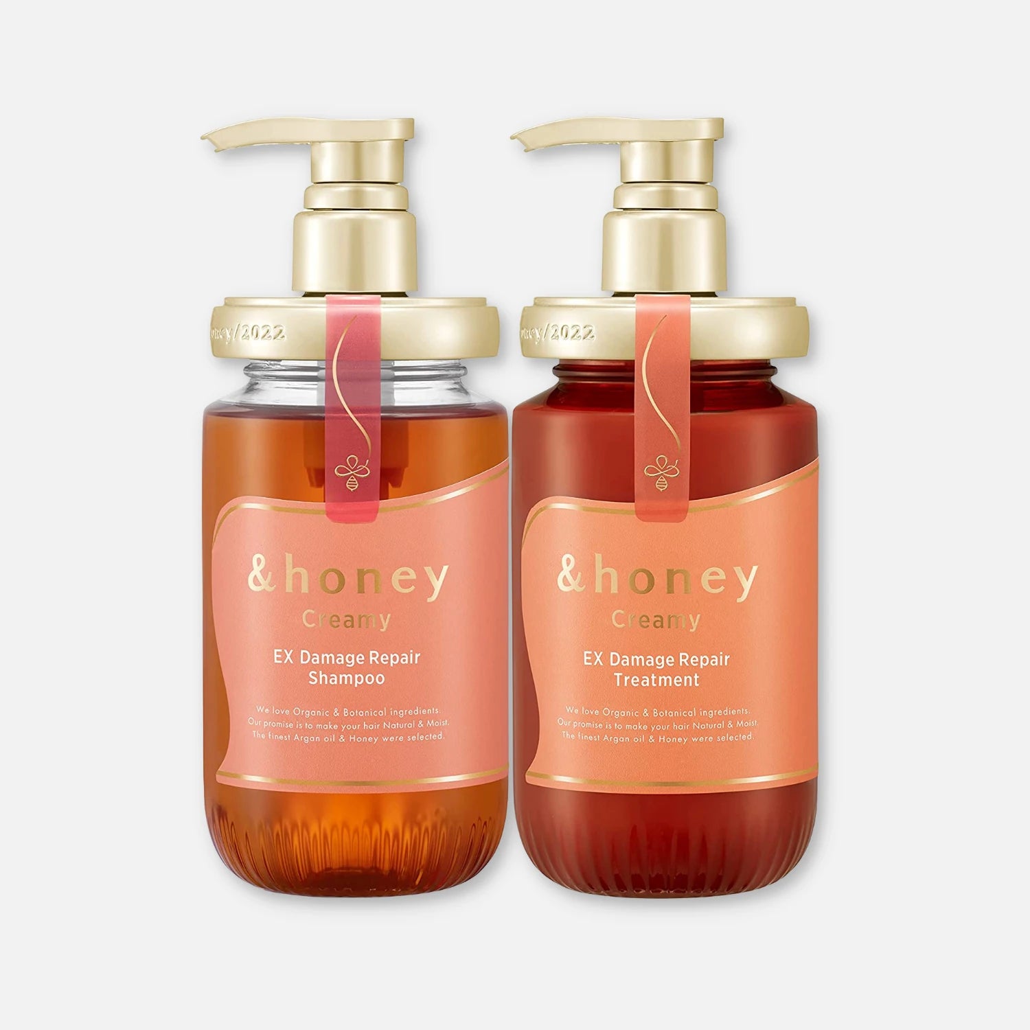 & Honey Creamy EX Damage Repair Shampoo & Treatment Set 440ml Each - Buy Me Japan