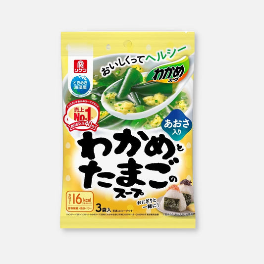 Riken Wakame Seaweed & Eggs Soup (Pack of 3) - Buy Me Japan
