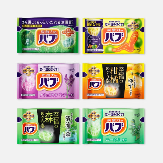 Kao Bub Aroma Bath Salt Bombs 40g (Various Scents) - Buy Me Japan