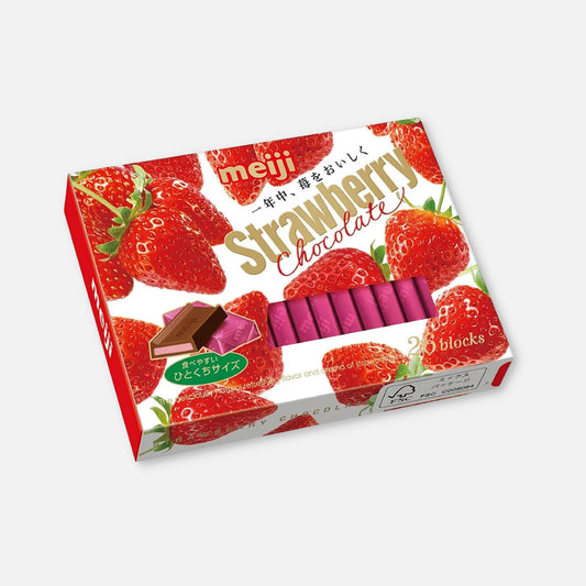 Meiji Strawberry Chocolate Box (26 Pieces) - Buy Me Japan