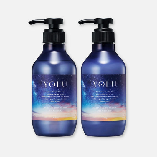 YOLU Deep Night Repair Shampoo & Treatment Set (400ml Each) - Buy Me Japan