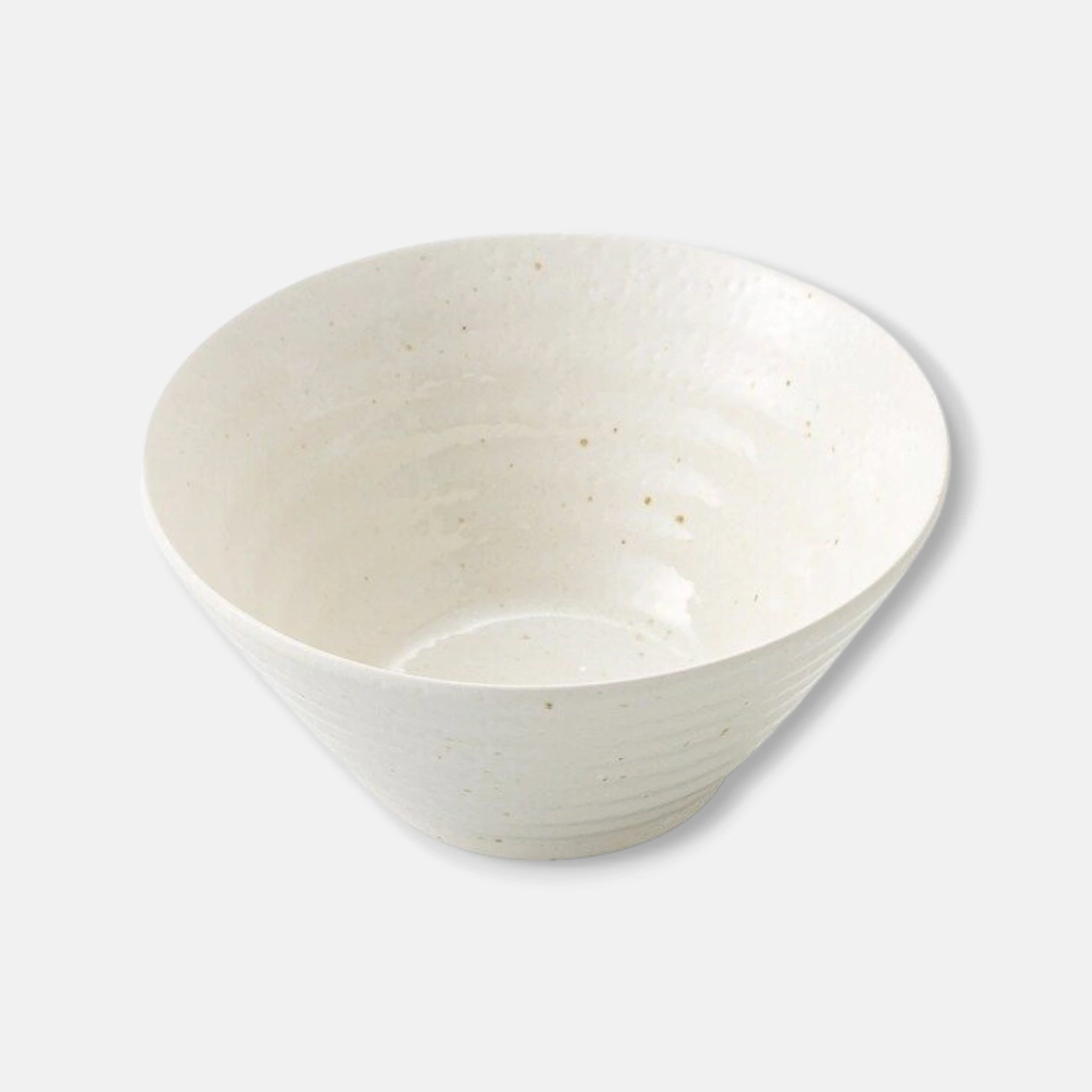 Nitori (Mino Ware) Japanese Ceramic Ramen Soup Bowl (Ivory)
