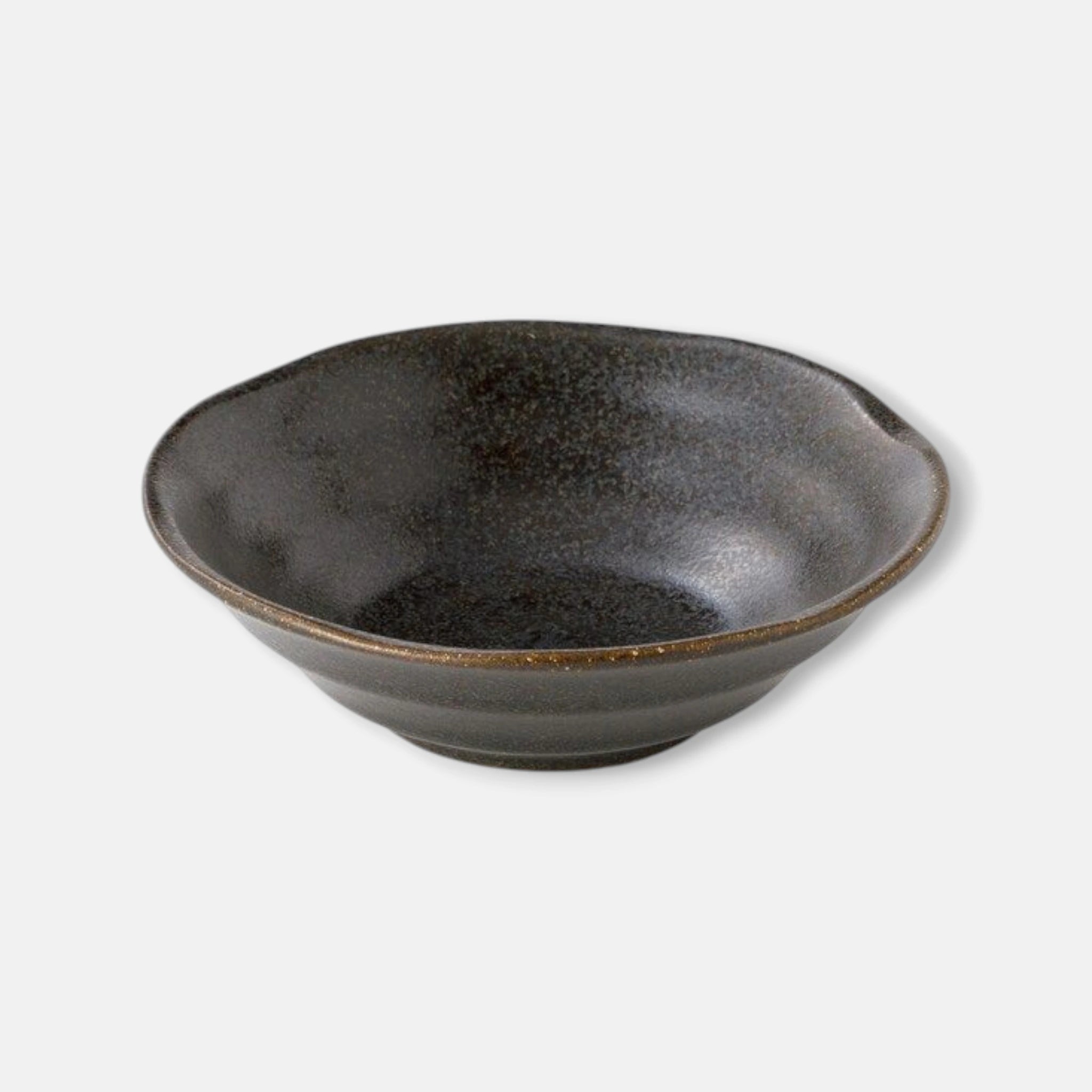 Nitori (Mino Ware) Japanese Ceramic Small Dish Plate (11 cm) (Black)