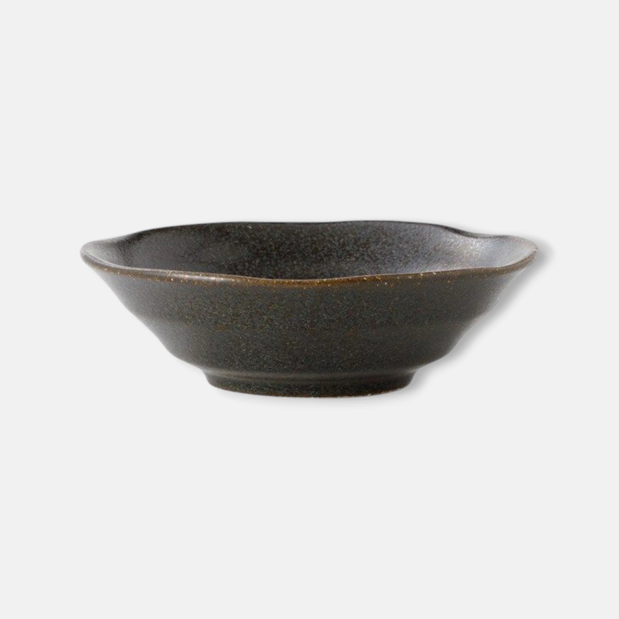 Nitori (Mino Ware) Japanese Ceramic Small Dish Plate (11 cm) (Black)