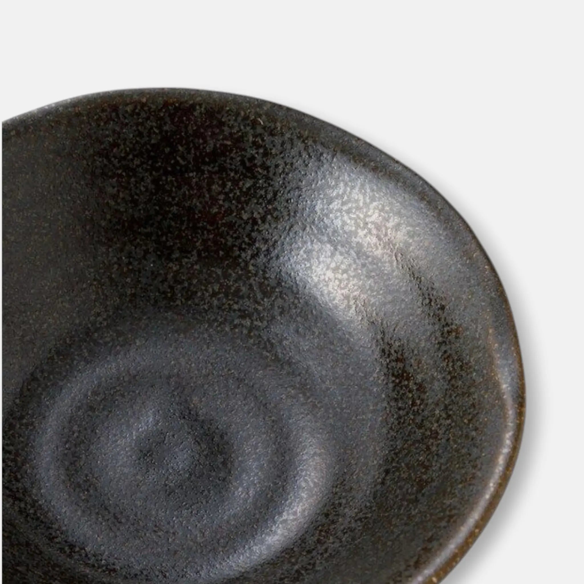Nitori (Mino Ware) Japanese Ceramic Small Dish Plate (11 cm) (Black)