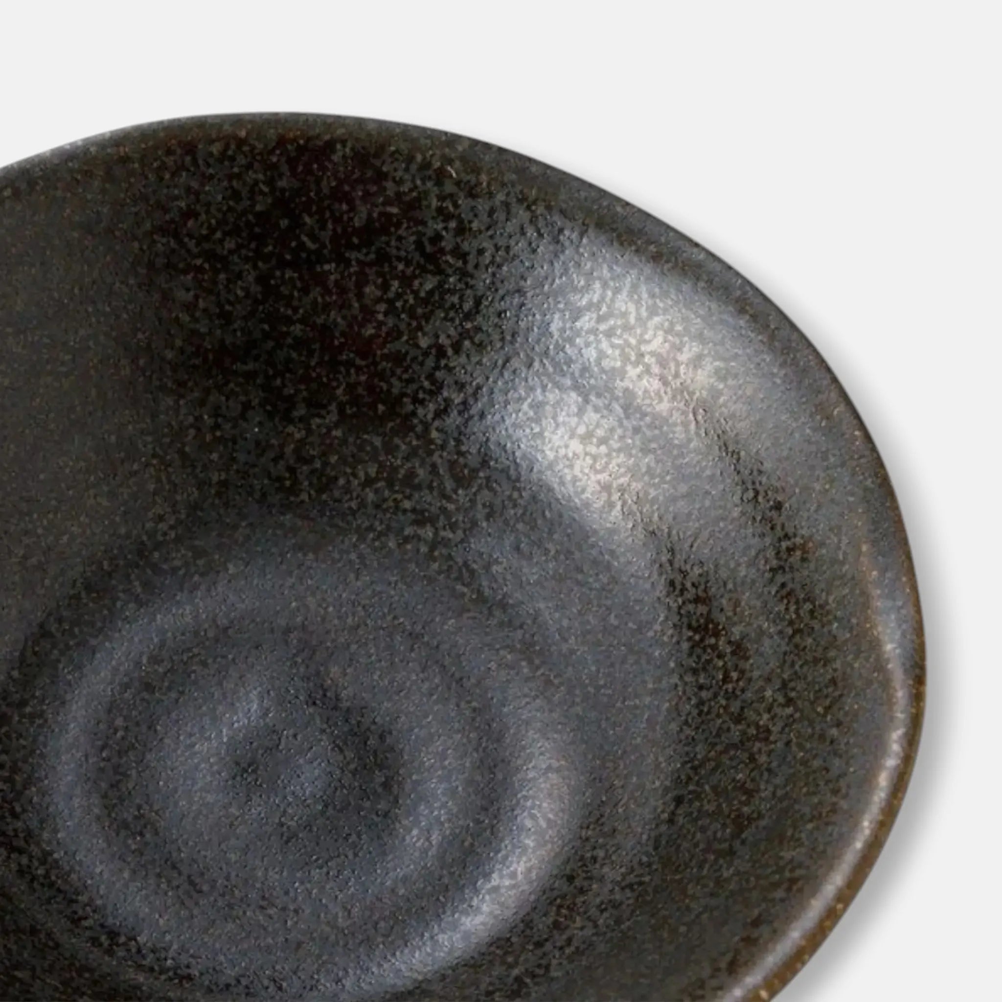 Nitori (Mino Ware) Japanese Ceramic Rice Bowl (Black)
