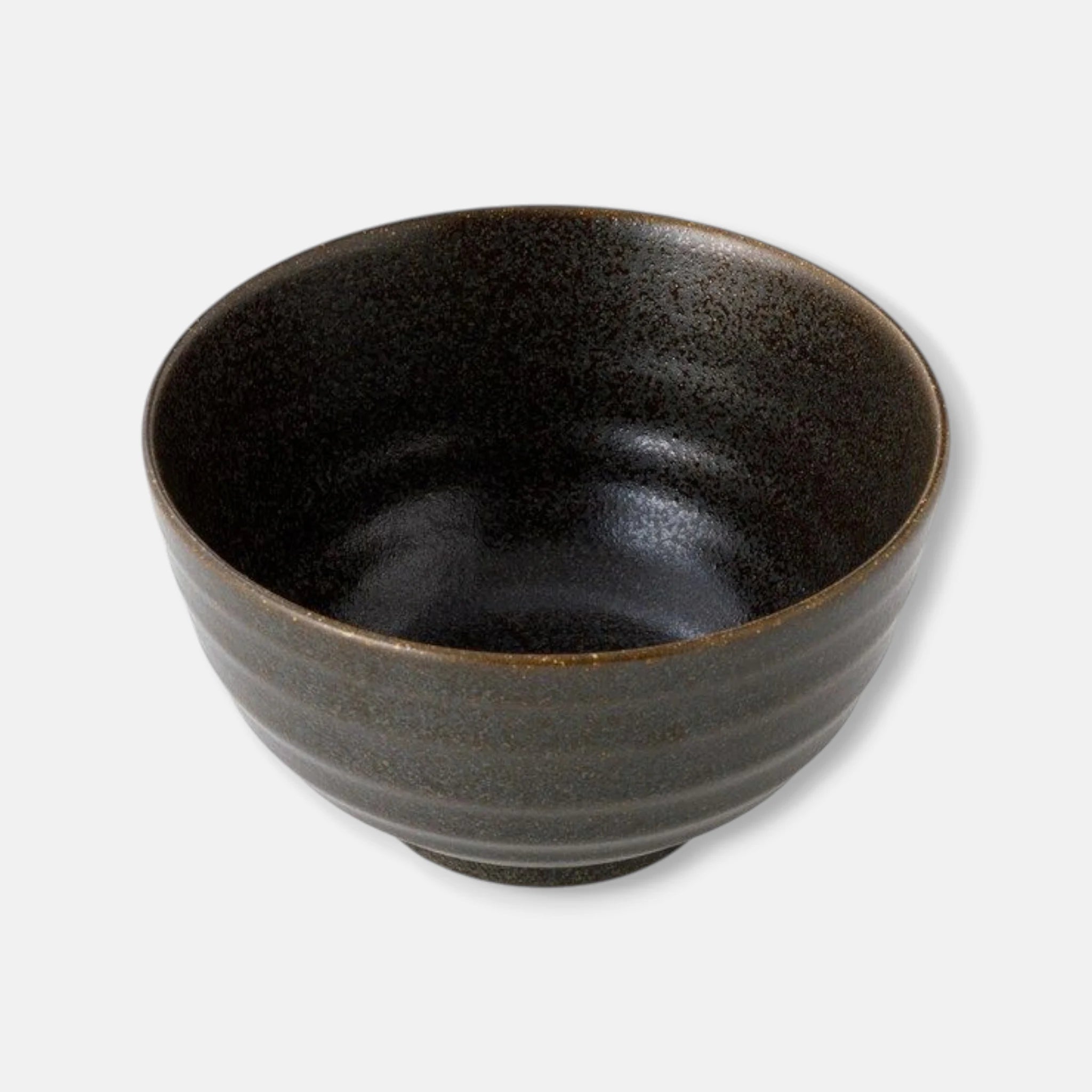 Nitori (Mino Ware) Japanese Ceramic Rice Bowl (Black)
