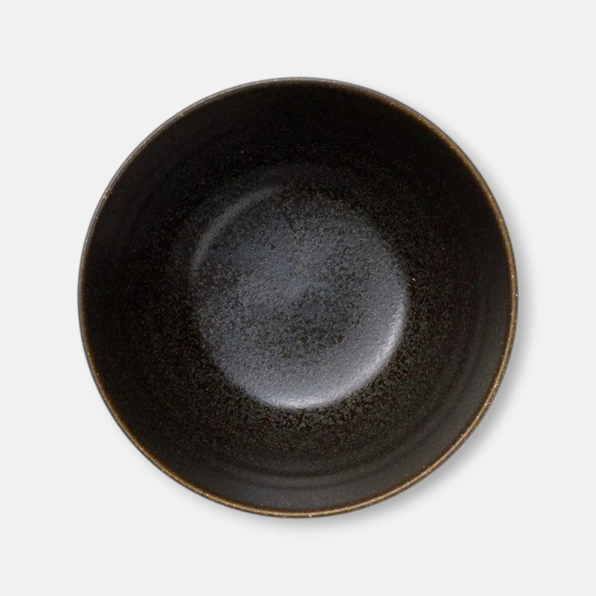 Nitori (Mino Ware) Japanese Ceramic Rice Bowl (Black)