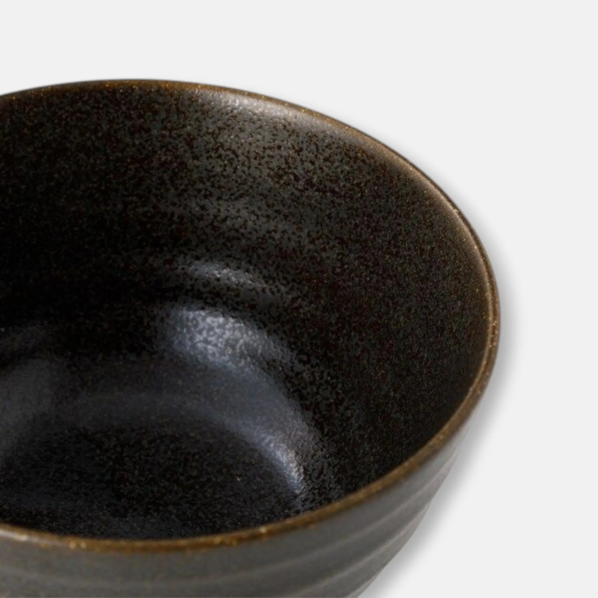 Nitori (Mino Ware) Japanese Ceramic Rice Bowl (Black)