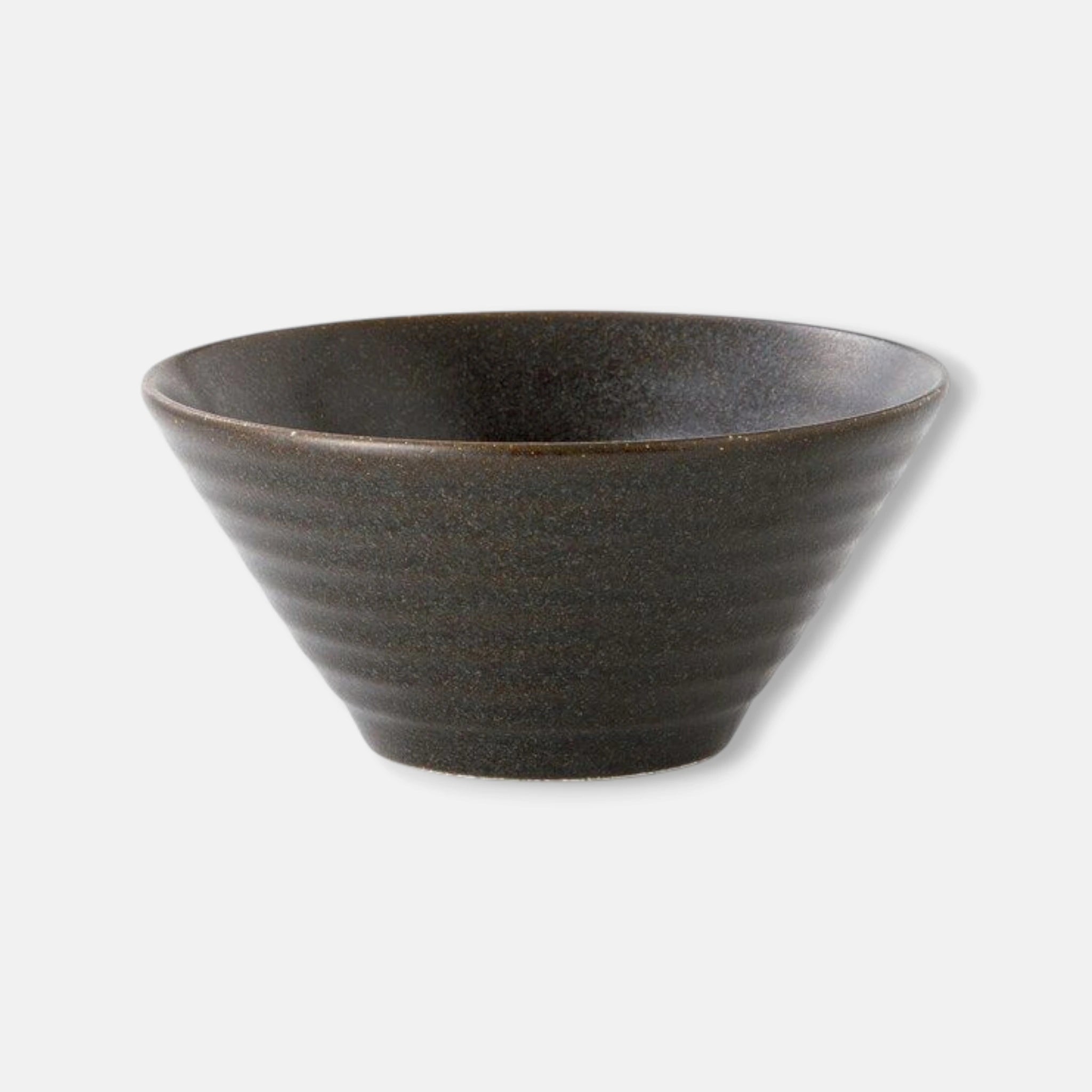 Nitori (Mino Ware) Japanese Ceramic Ramen Soup Bowl (Black)
