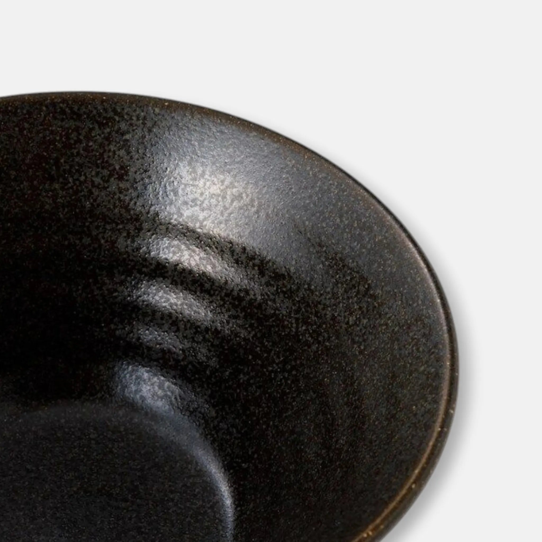 Nitori (Mino Ware) Japanese Ceramic Ramen Soup Bowl (Black)
