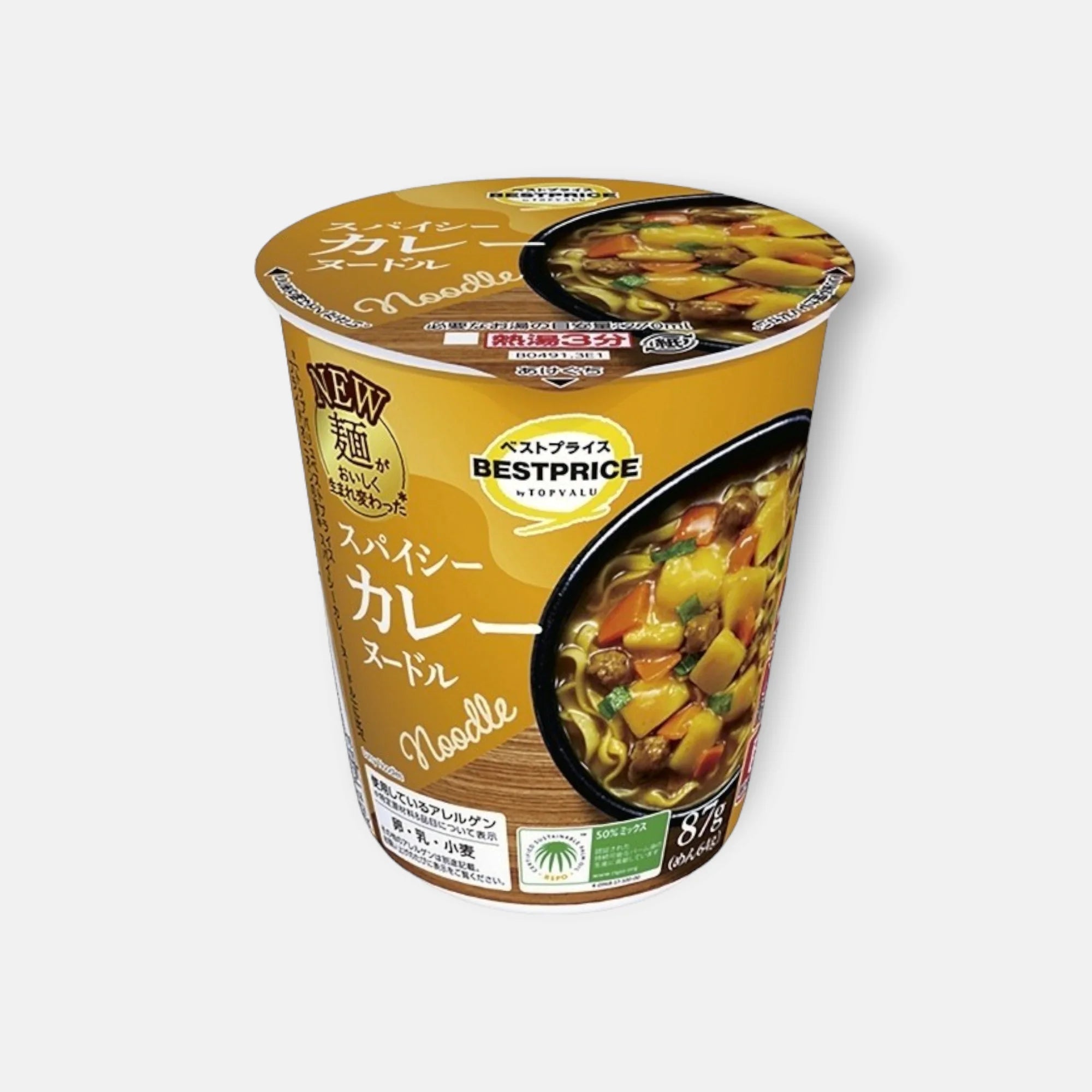 Topvalu Curry Instant Noodle 87g