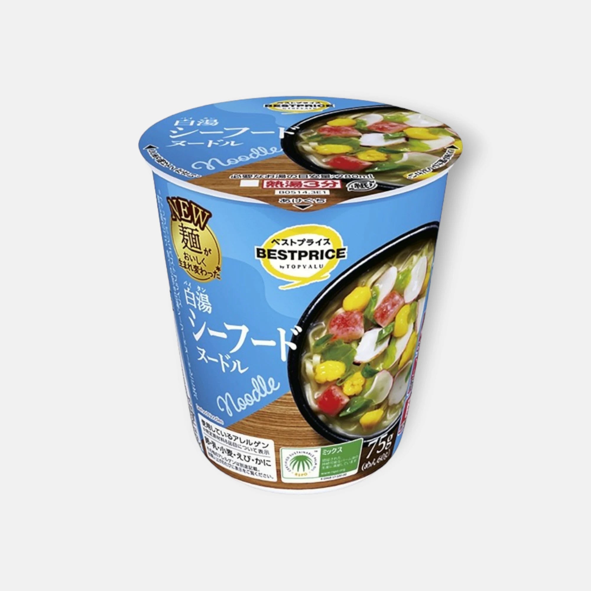 Topvalu Seafood Instant Noodle 75g
