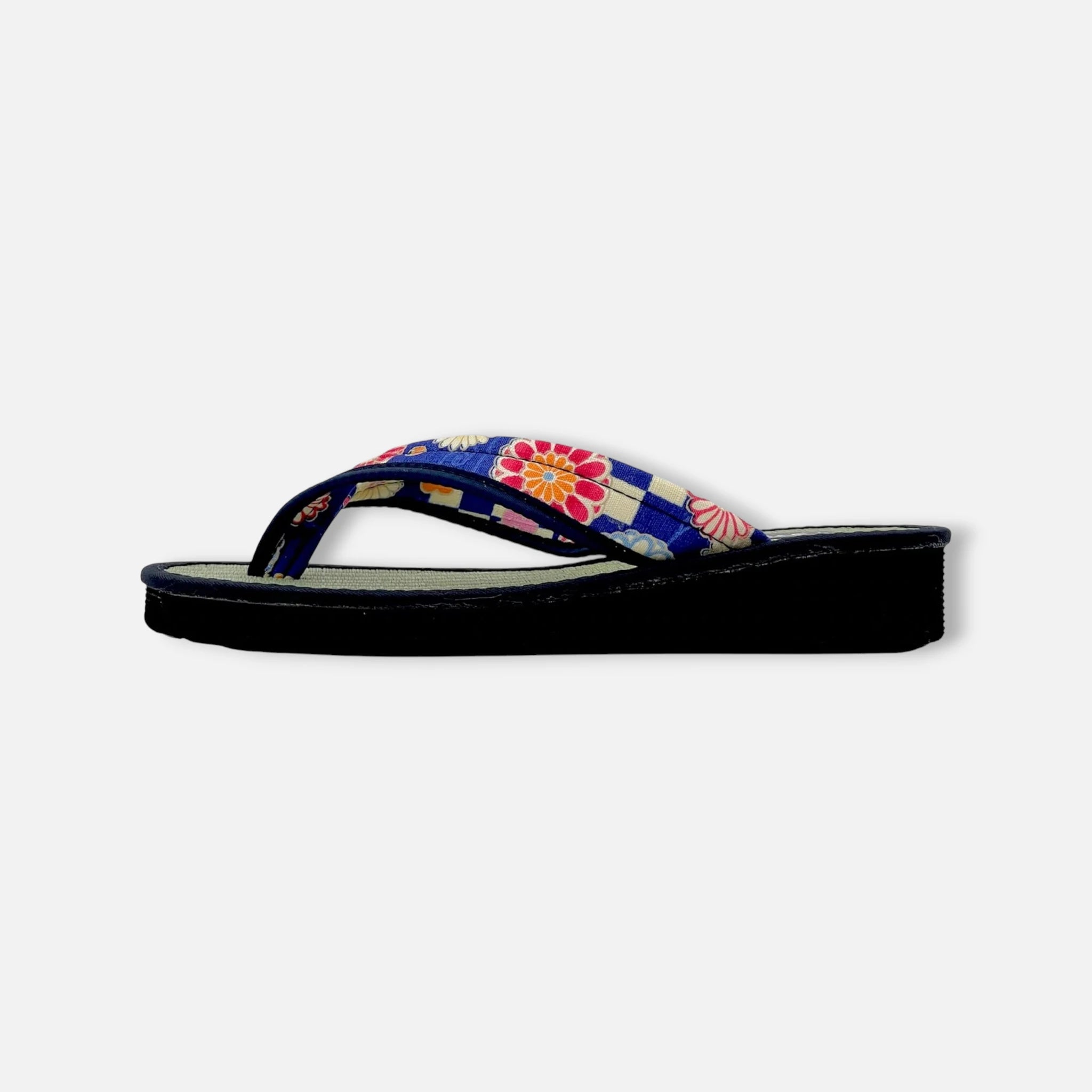 Japanese Pattern Tatami Style Women's Saldal (3806 Blue)