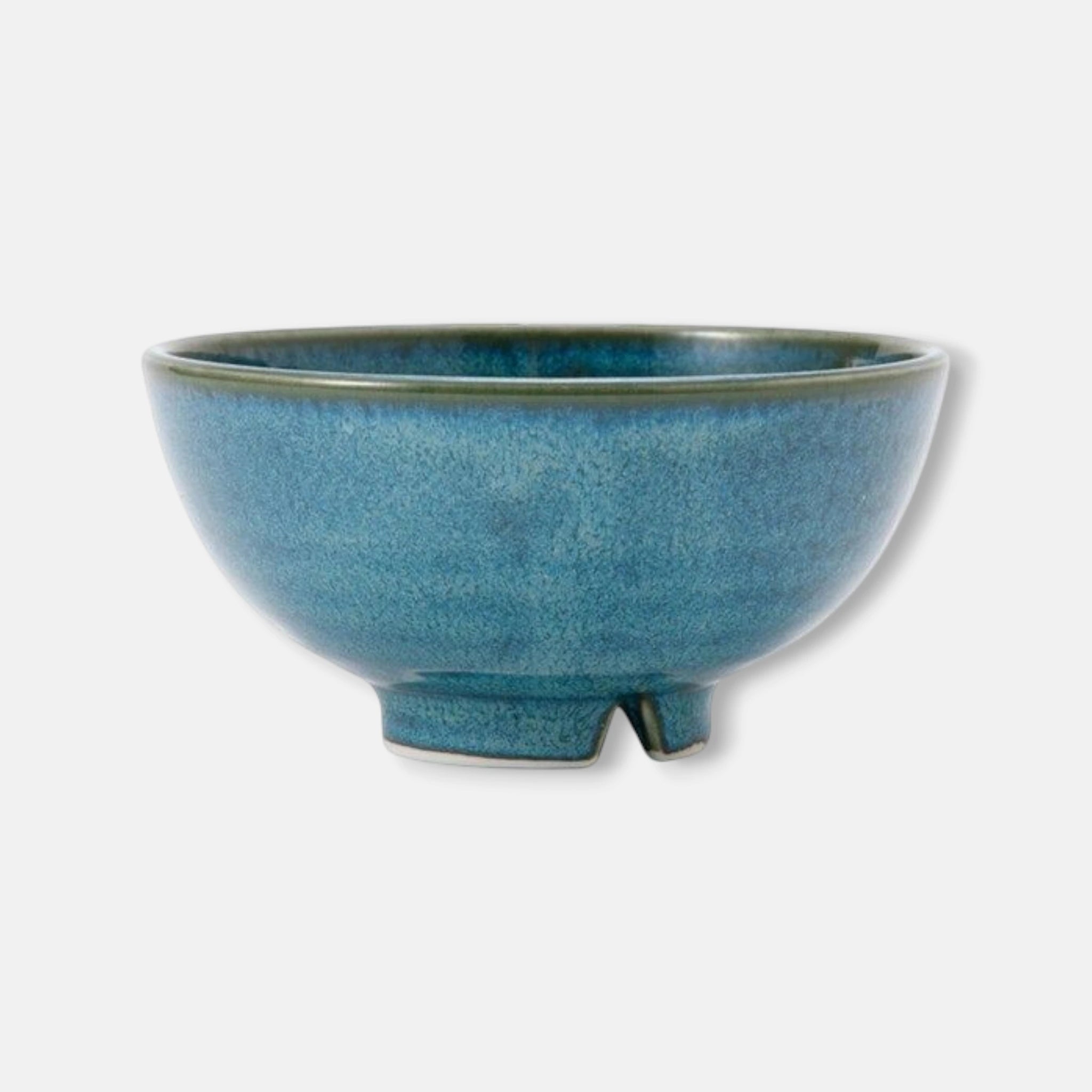 Nitori (Mino Ware) Japanese Ceramic Rice Bowl (Turquoise Blue)