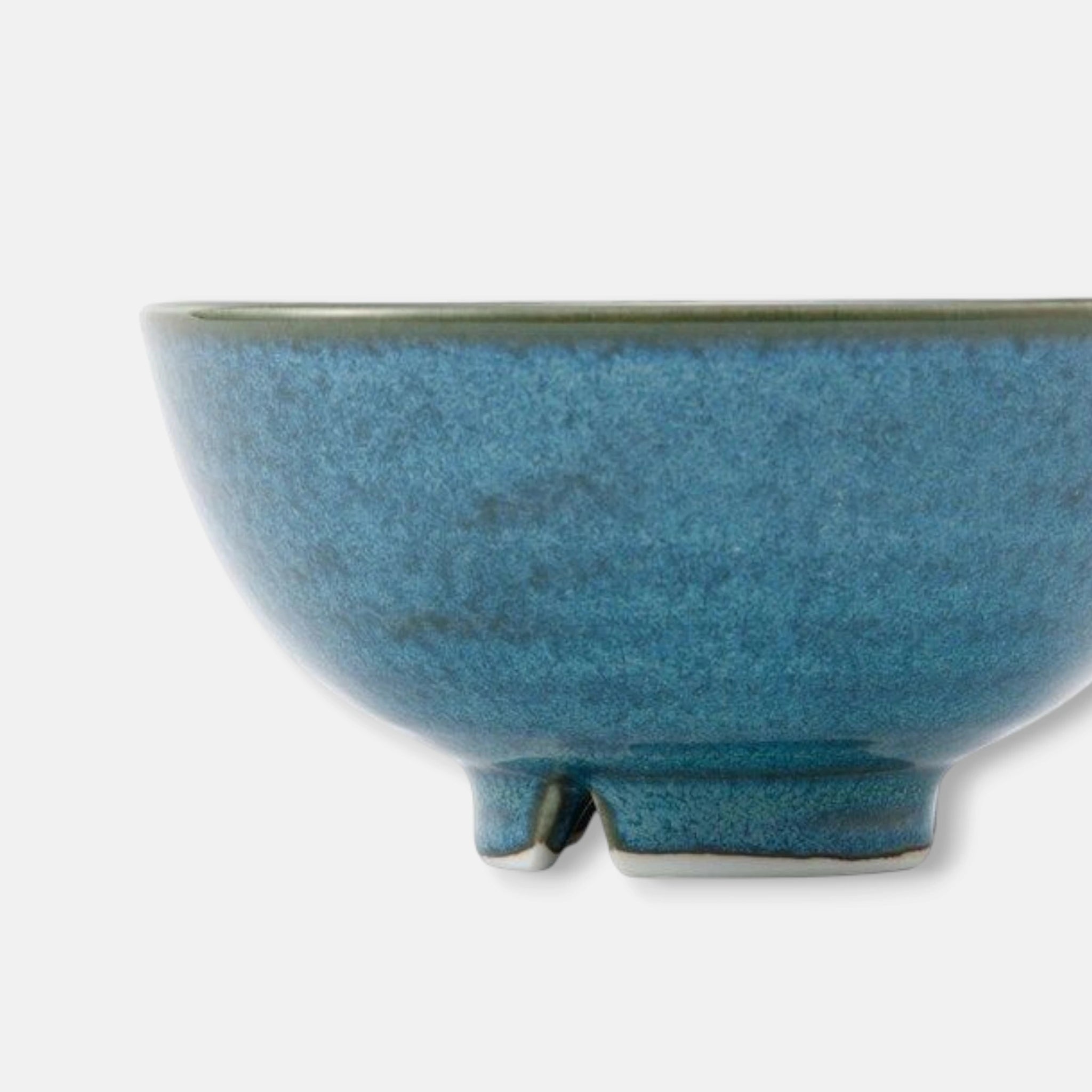 Nitori (Mino Ware) Japanese Ceramic Rice Bowl (Turquoise Blue)