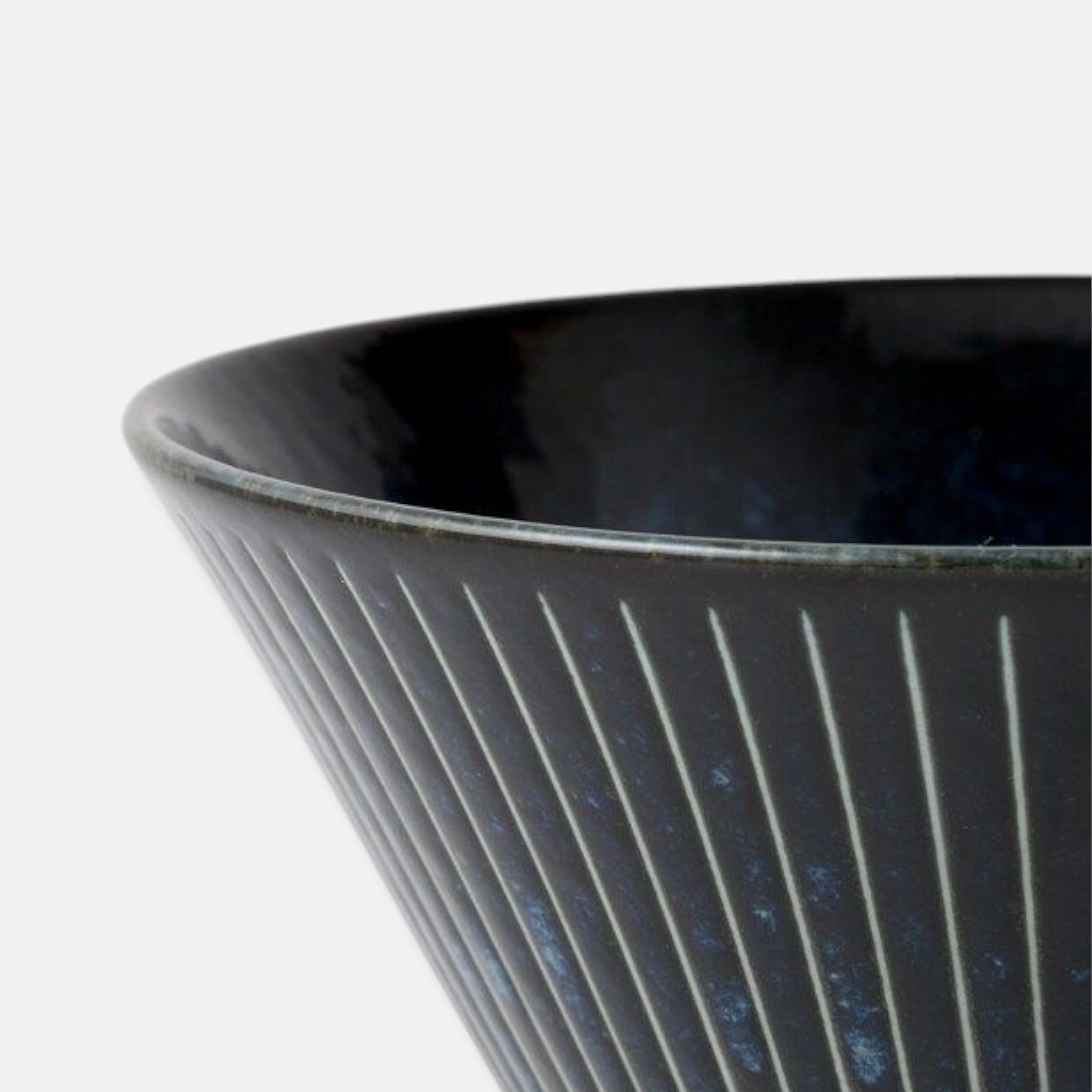 Nitori Japanese Ceramic Ramen Soup Bowl (Navy)