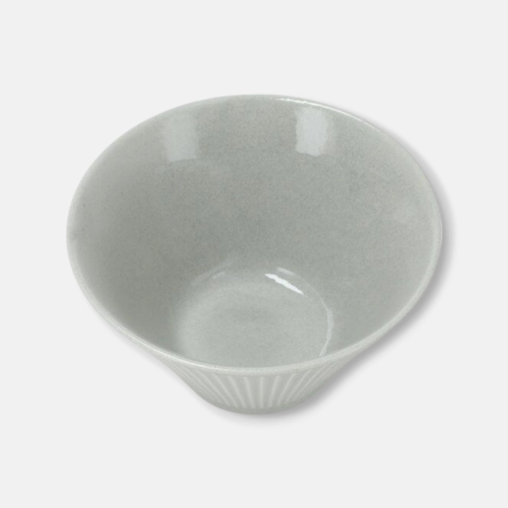 Nitori Japanese Ceramic Ramen Soup Bowl (Grey)