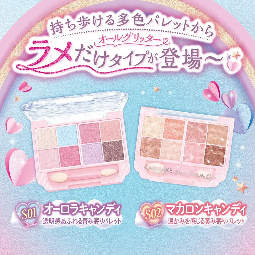 Canmake Petit Palette Eyes (Sparkling Type) 2g (Various Shades)
