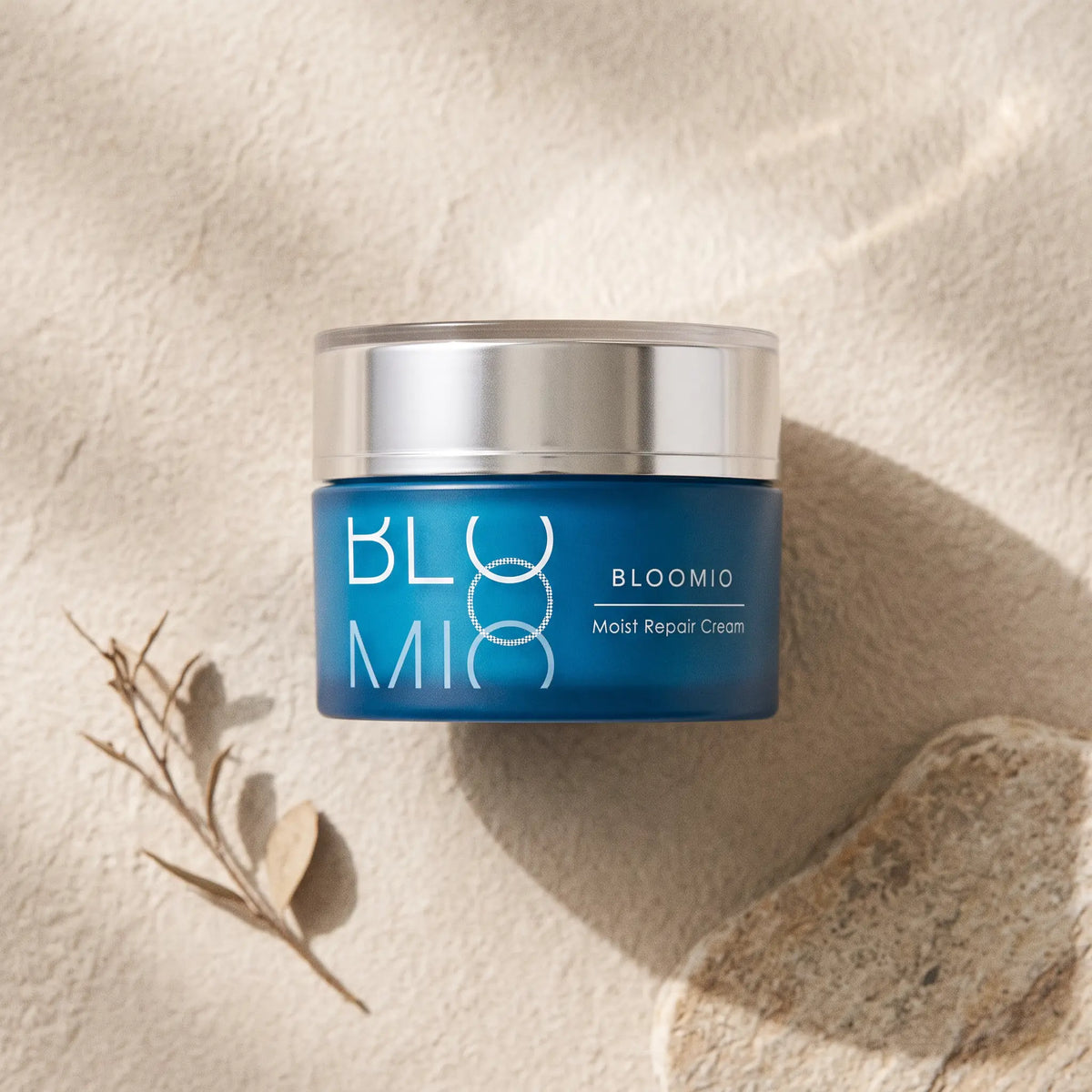 BLOOMIO Moist Repair Cream 30g — TOP ANGLE lifestyle view