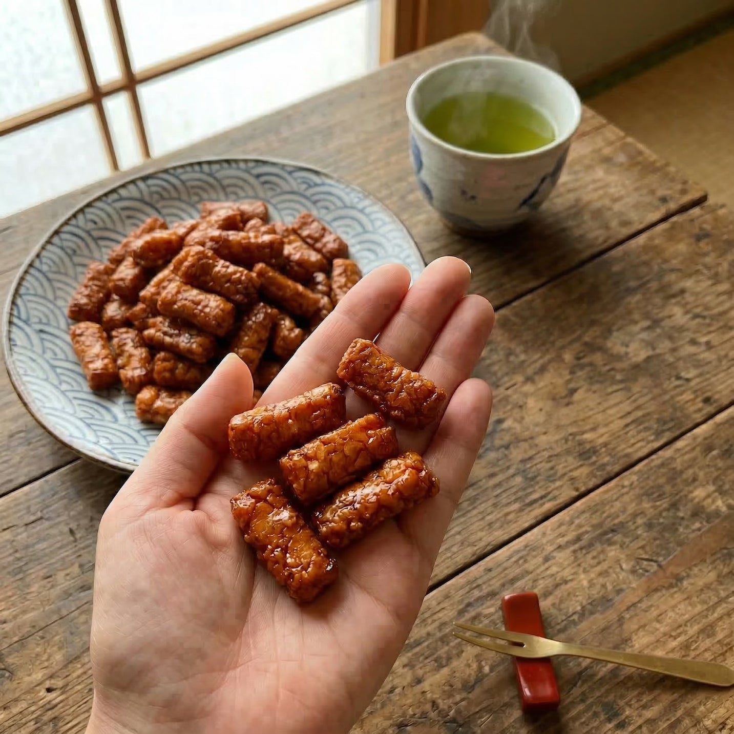 Kuriyama Beika Soy Sauce Arare Rice Crackers 90g