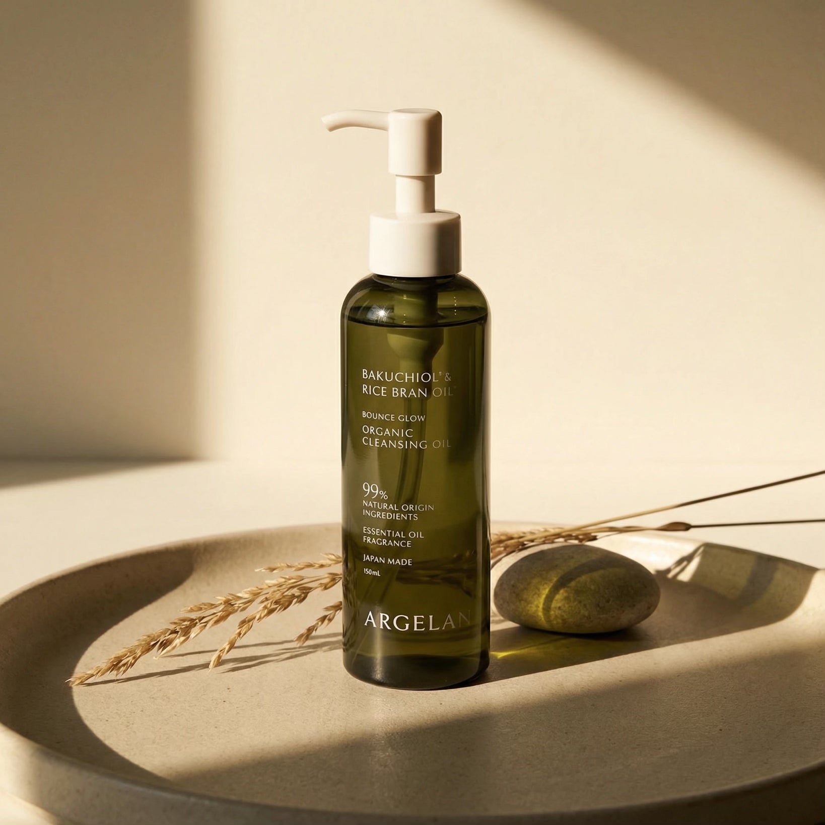 Argelan Bounce Glow Bakuchiol & Rice Bran Oil Organic Cleansing Oil 160ml