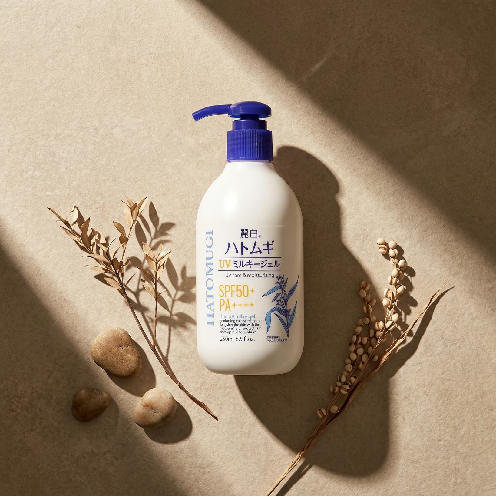 Reihaku Hatomugi Moisturizing UV Milky Gel SPF50+ PA++++ 250g