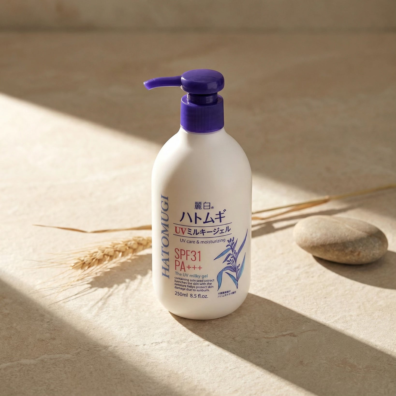 Reihaku Hatomugi Moisturizing UV Milky Gel SPF 31 PA+++ 250g