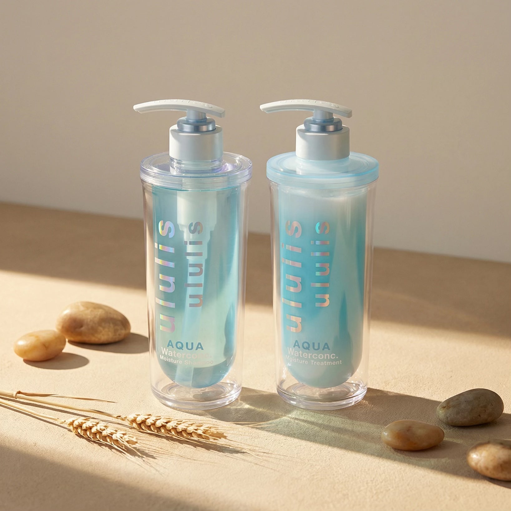 Ululis Aqua Water Conc Moisture Hair Shampoo & Treatment SET (340ml/335g)