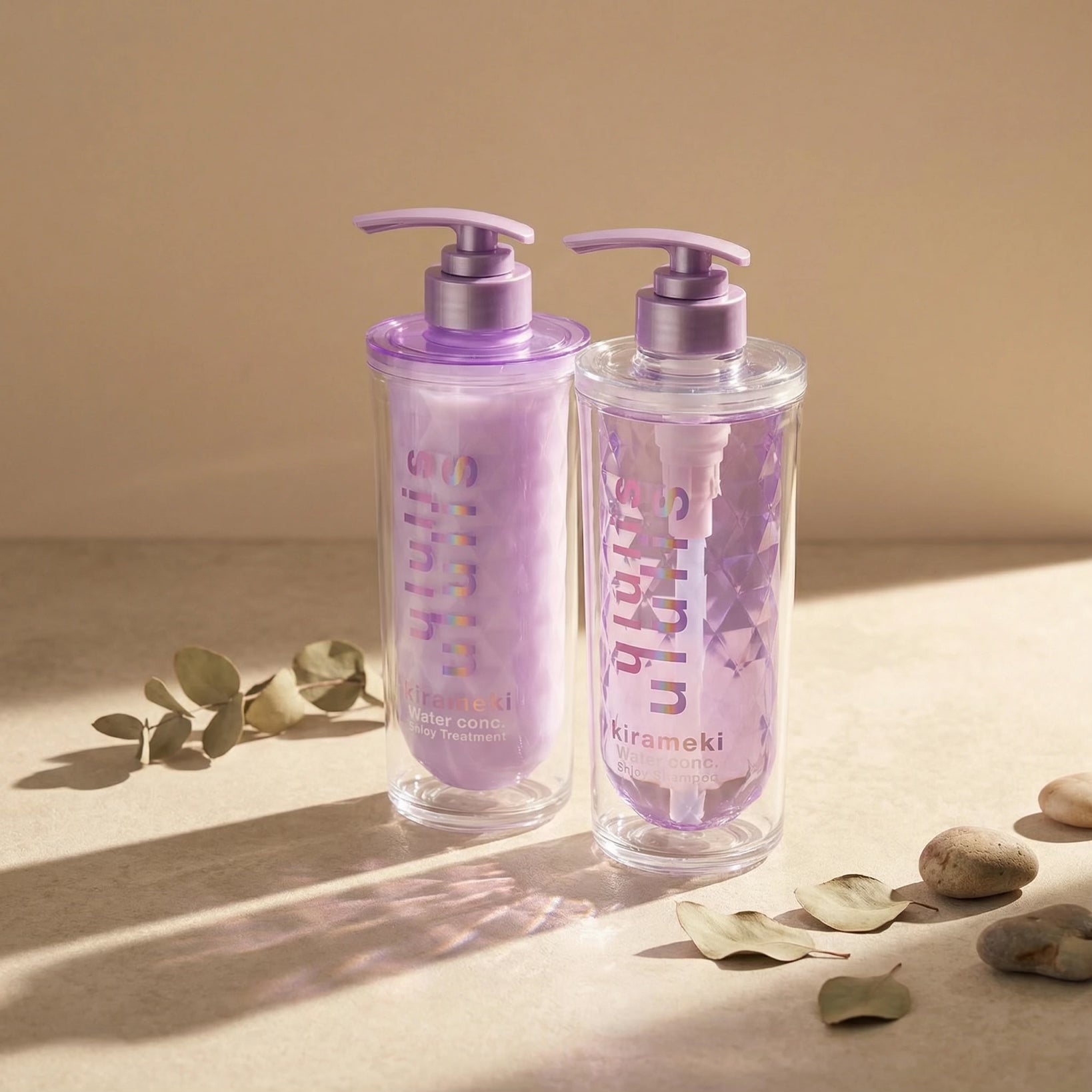 Ululis Kirameki Water Conc Shiny Hair Shampoo & Treatment SET (340ml/335g)
