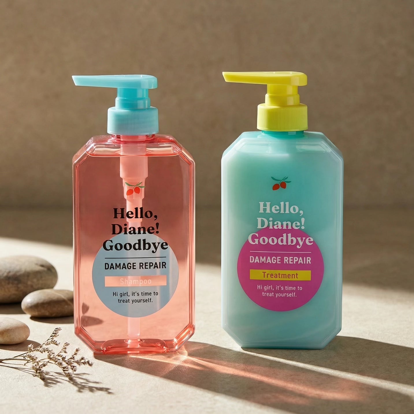 Diane Hello, Diane! Goodbye Shampoo & Treatment Set 400ml Each