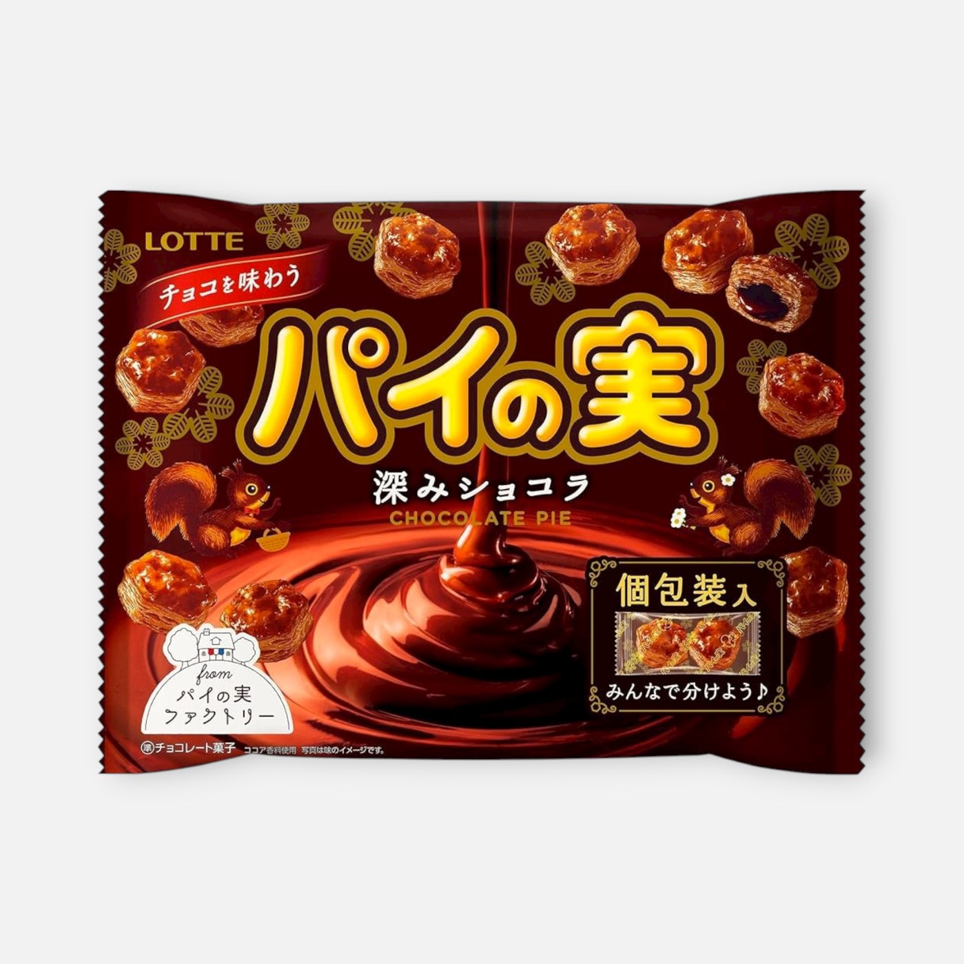 Lotte Pie No Mi Rich Chocolate Snacks 124g – Buy Me Japan