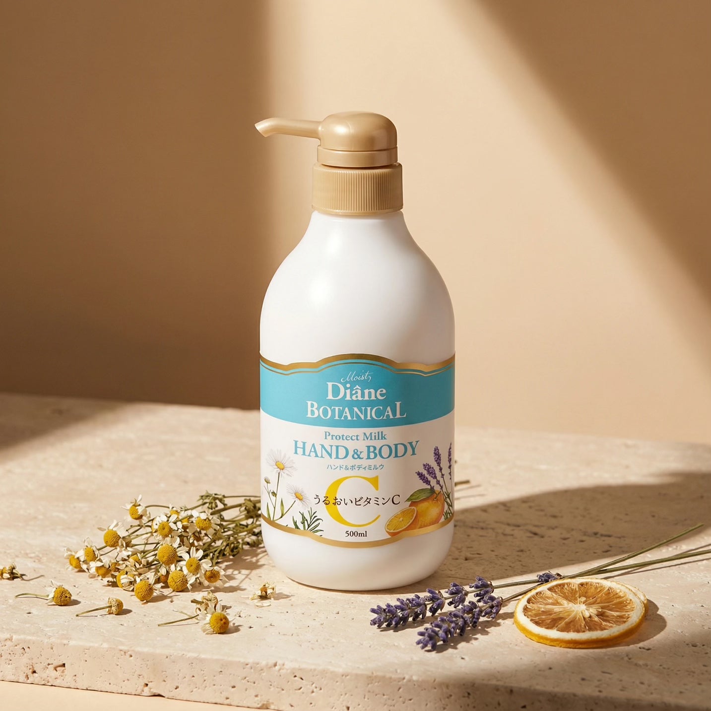 Diane Botanical Vitamin C Hand & Body Protect Milk 500ml