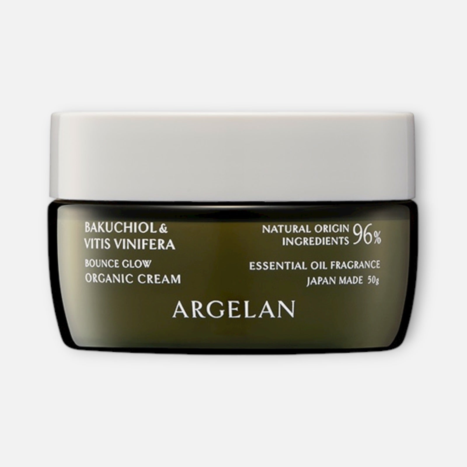 Argelan Bounce Glow Organic Cream Bakuchiol & Vitis Vinifera 50g
