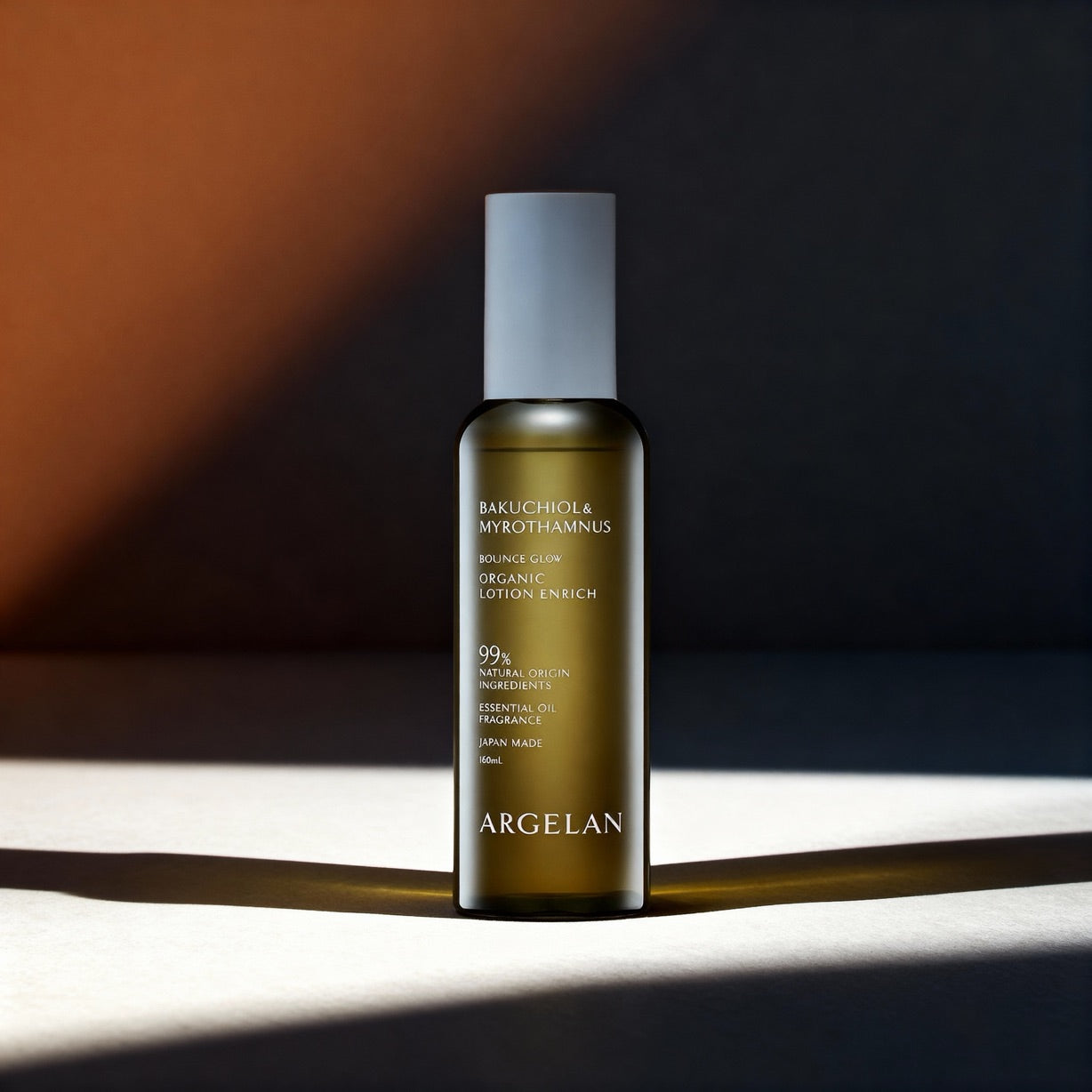 Argelan Bounce Glow Organic Lotion Enrich Bakuchiol & Myrothamnus 160ml