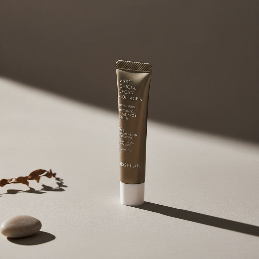 Argelan Bounce Glow Organic Vital Spot Serum Bakuchiol & Vegan Collagen 15g