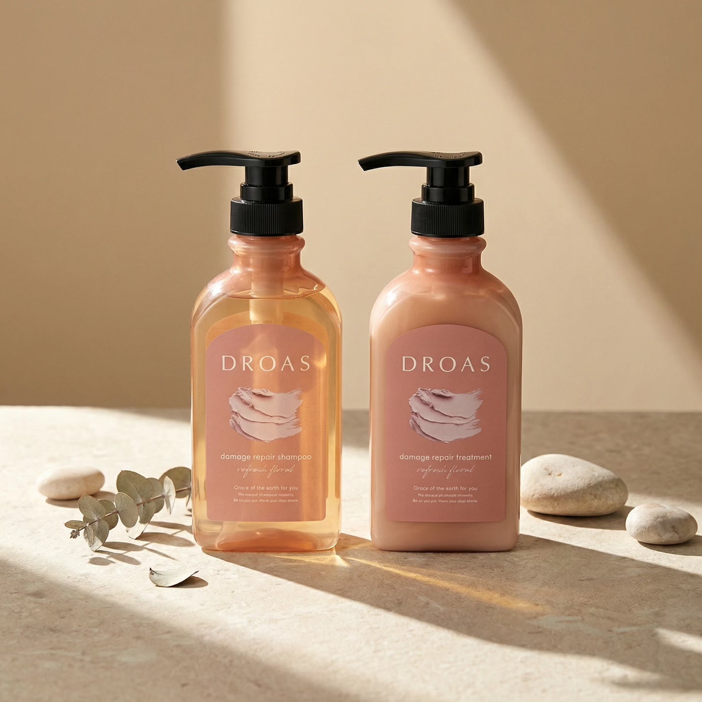 Droas Damage Repair Shampoo & Conditioner Set (400ml Each)