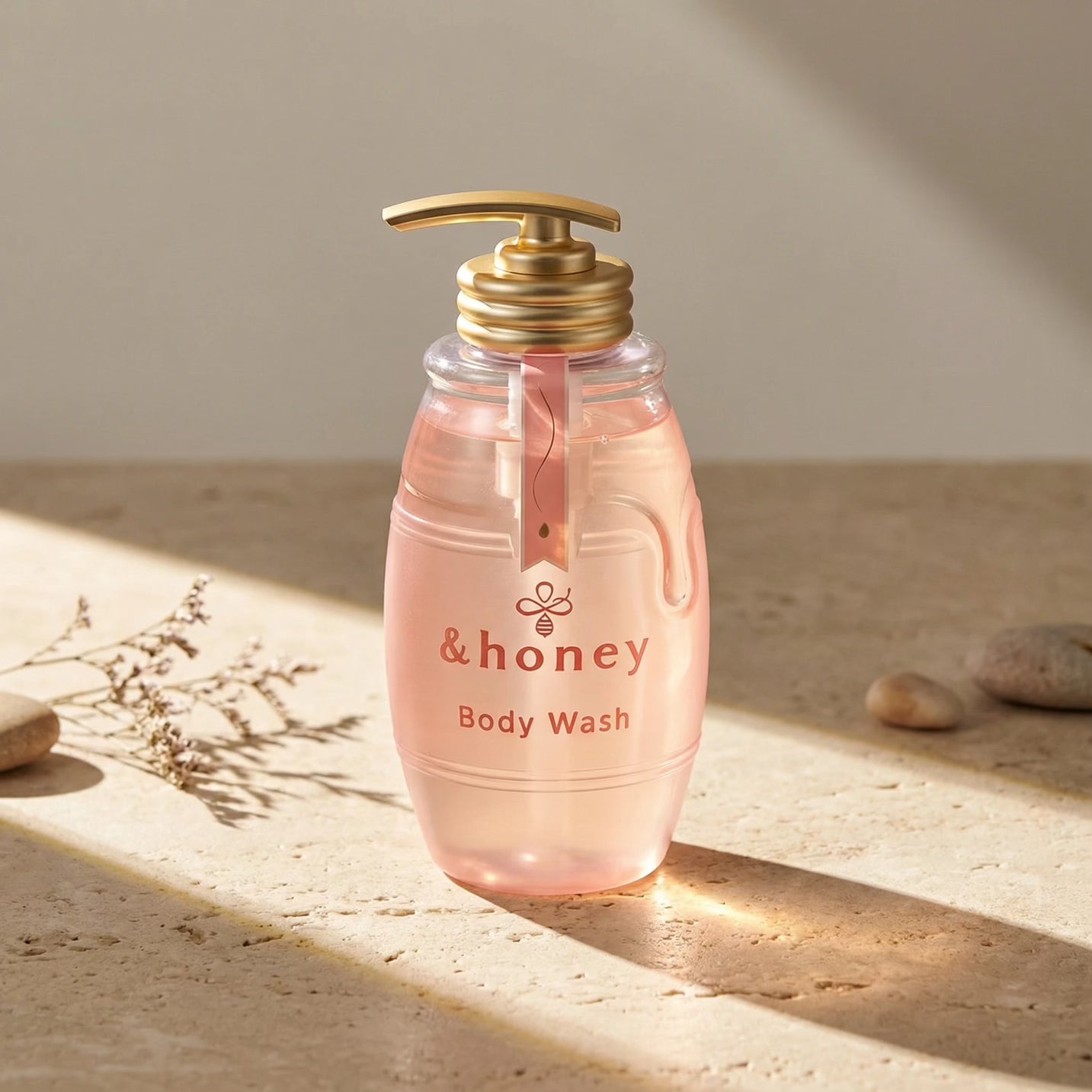 & Honey Melty Moist Rose Body Wash 500ml