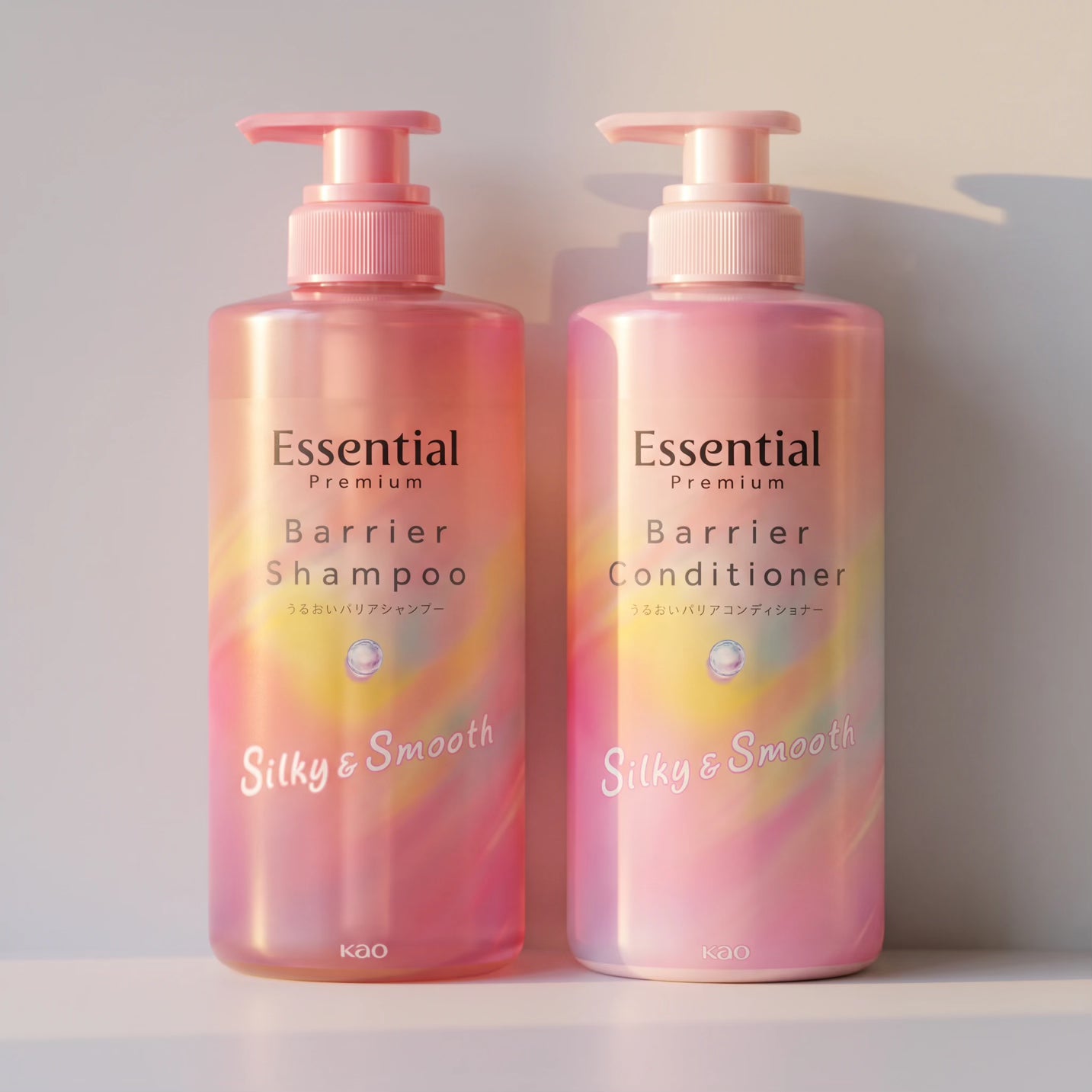 Kao Essential Premium Silky & Smooth Shampoo & Conditioner Set (450ml Each)