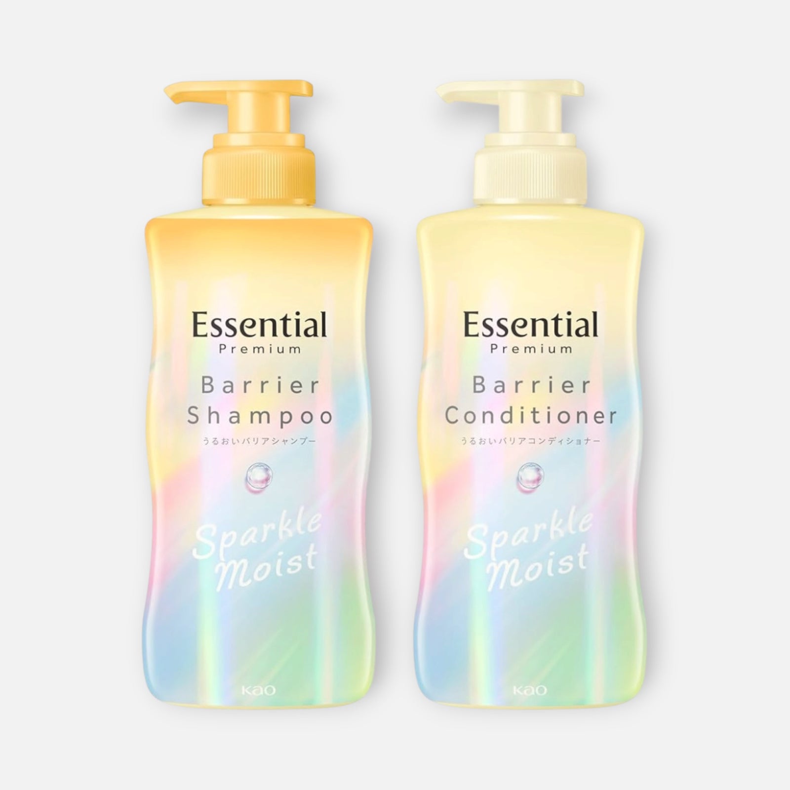 Kao Essential Premium Sparkle Moist Shampoo & Conditioner Set (430ml Each)