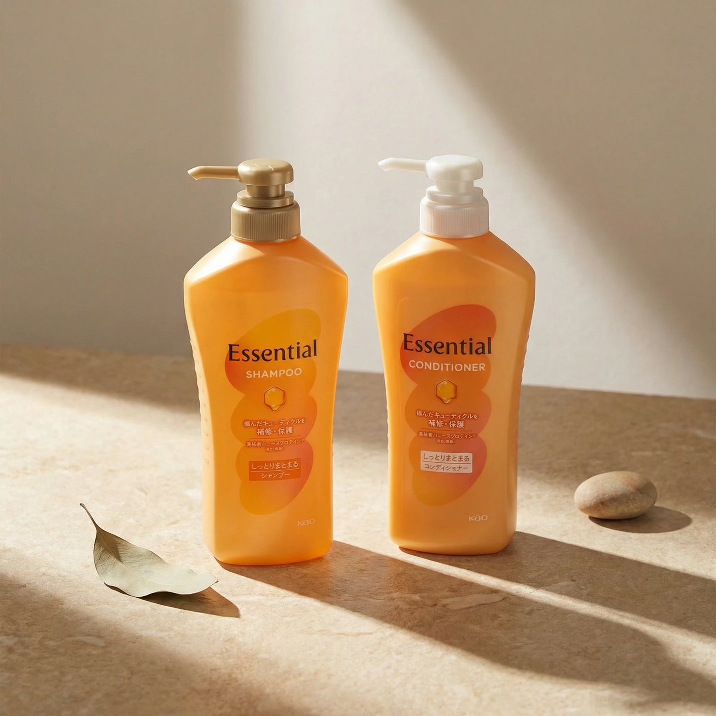 Kao Essential (Moisture) Shampoo & Conditioner Set (450ml Each)