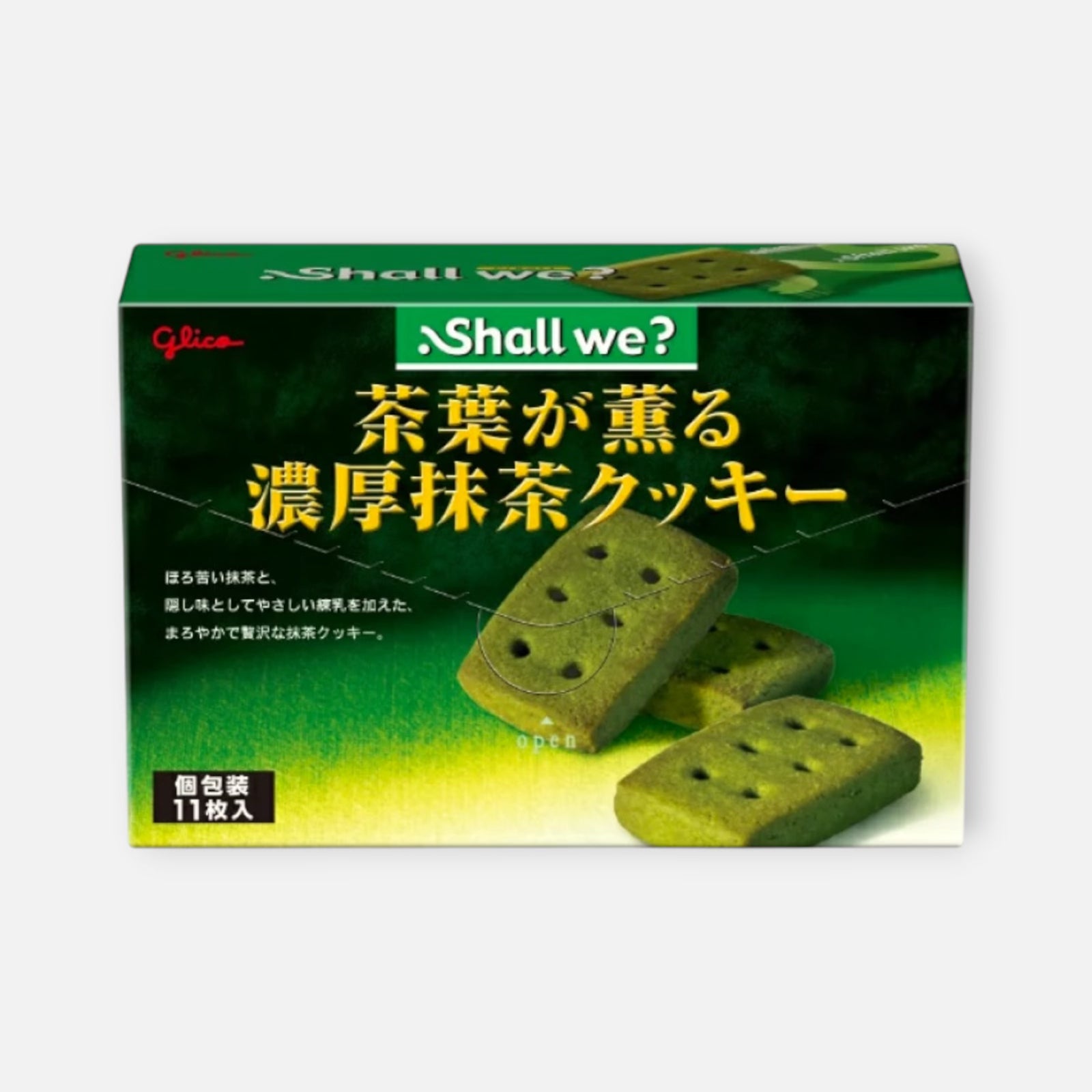 Glico Shall we? Rich Matcha Cookies (11 Pieces)