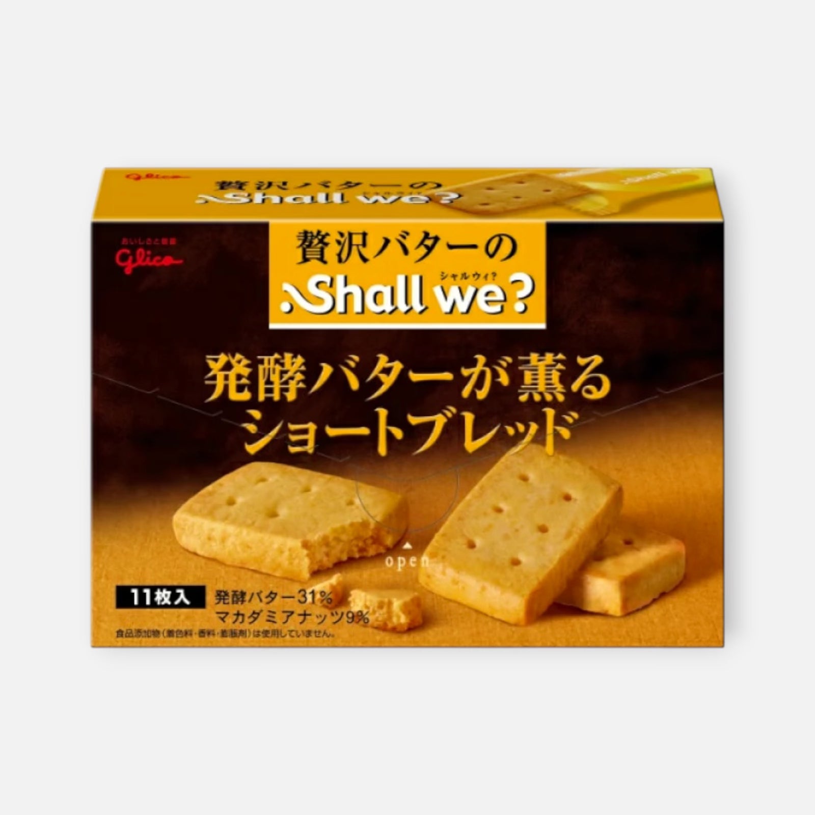 Glico Shall we? Butter Shortbread (11 Pieces)
